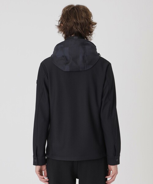 BLACK LABEL CRESTBRIDGE(ブラックレーベル・クレストブリッジ)の「【BLACK lab.】シャドーチェックハイブリッドパーカー(ブルゾン・メンズ・ネイビー/グレー系その他・L/M/XL)」の21枚目の写真