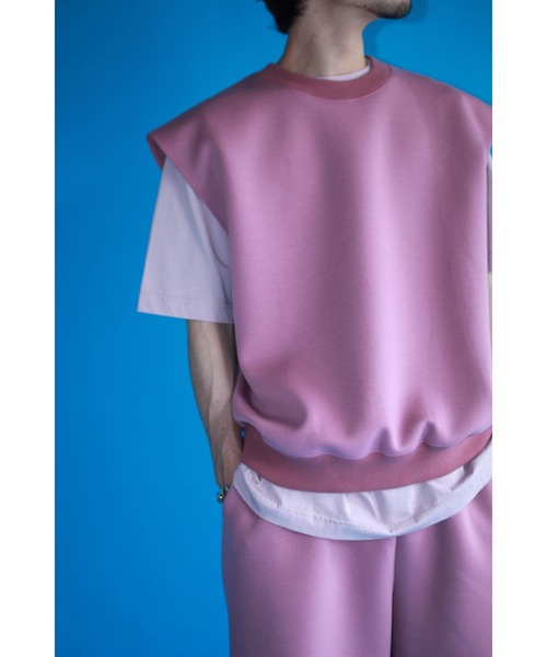 G.V.G.V.(ジーヴィージーヴィー)の「SWEAT SLEEVELESS TOP(スウェット・レディース・ローズ/ホワイト・ONE SIZE)」の6枚目の写真