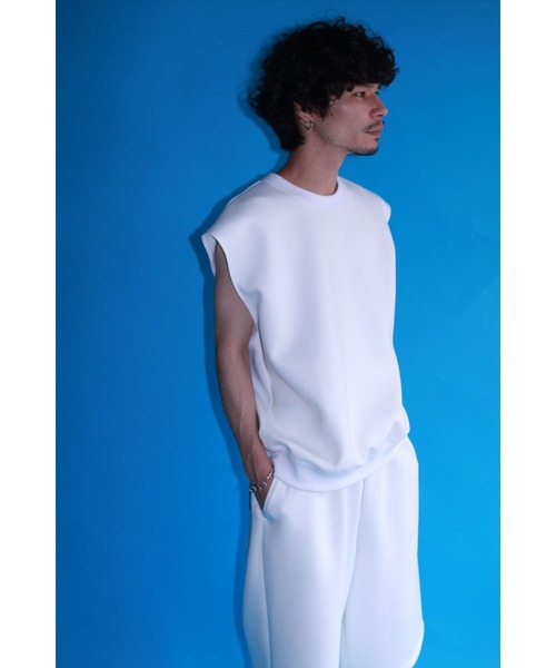 G.V.G.V.(ジーヴィージーヴィー)の「SWEAT SLEEVELESS TOP(スウェット・レディース・ローズ/ホワイト・ONE SIZE)」の8枚目の写真