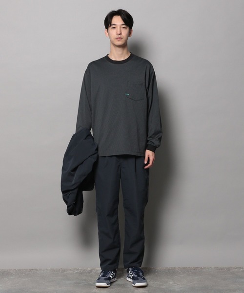 BAYFLOW(ベイフロー)の「ワンポイント刺繍長袖Tシャツ(Tシャツ/カットソー・メンズ・チャコール/ホワイト/オフホワイト/ブラック・MEDIUM/LARGE)」の18枚目の写真