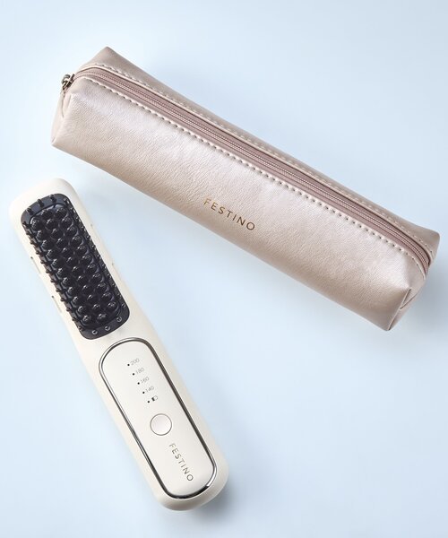 BIRTHDAY BAR（バースデイバー）の「【FESTINO　フェスティノ】充電式スタイリングヒーターブラシ（美容器具・レディース・ホワイト/ベージュ・0）」の16枚目の写真