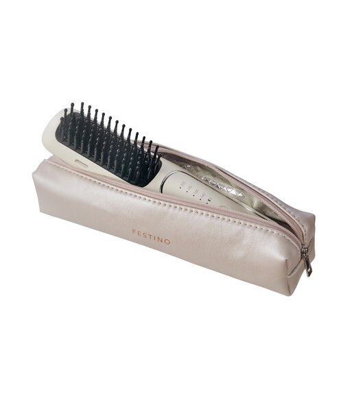 FESTINO フェスティノ】充電式スタイリングヒーターブラシ（美容器具