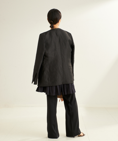 plage（プラージュ）の「cotton/silk tiered ブラウス（シャツ