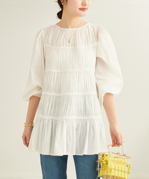 新品タグ付き プラージュPlage tiered ブラウス｜Yahoo!フリマ
