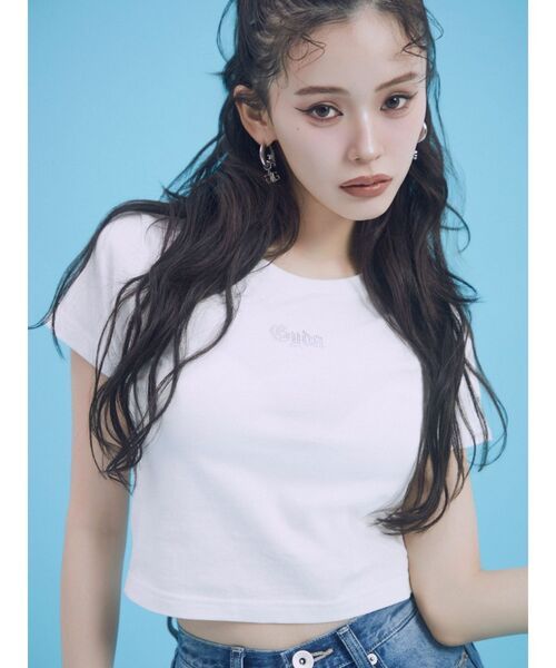 即日発送！GYDA GY bijou Tシャツ オフホワイト　完売カラー　僅か 即日発送！GYDA GY bijou Tシャツ オフホワイト 完売カラー 僅か
