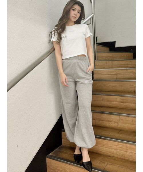 GYDA（ジェイダ）の「GYDA bijou short Tシャツ（Tシャツ/カットソー・レディース・オフホワイト/ブラック・FREE）」の10枚目の写真