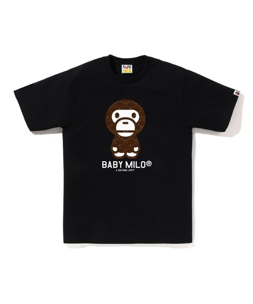 bape milo college tee　エイプべイプ　Tシャツ　カレッジロゴ COLLEGE MONOGRAM BABY MILO TEE（Tシャツ/カットソー）｜A