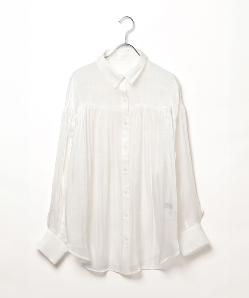 PAGEBOY（ページボーイ）の「ヨウリュウシアーシャツ（シャツ/ブラウス・レディース・モスグリーン/ブラック/オフホワイト/ピンク系その他・FREE）」の22枚目の写真