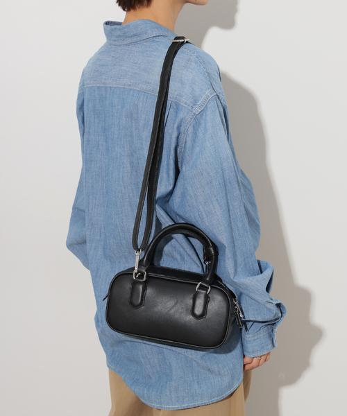 VELETTO（ベレット）の「【VELETTO/ヴェレット】スクエアボストンBAG（ボストンバッグ・レディース・ブラック/ホワイト・FREE）」の2枚目の写真