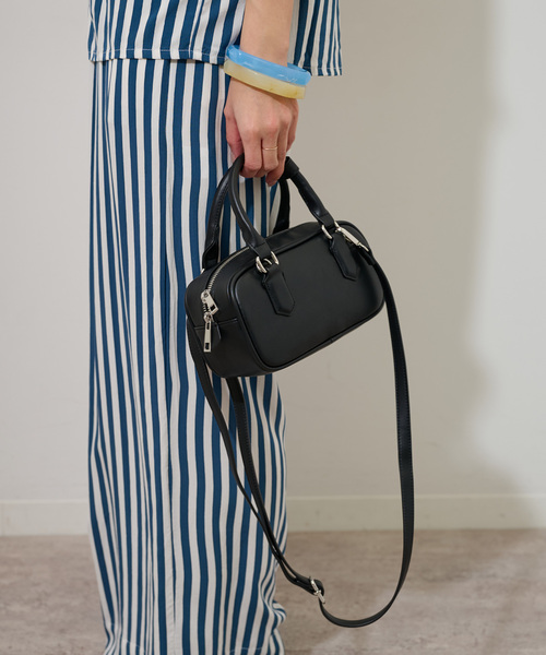 VELETTO（ベレット）の「【VELETTO/ヴェレット】スクエアボストンBAG（ボストンバッグ・レディース・ブラック/ホワイト・FREE）」の15枚目の写真