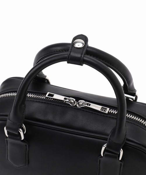 VELETTO（ベレット）の「【VELETTO/ヴェレット】スクエアボストンBAG（ボストンバッグ・レディース・ブラック/ホワイト・FREE）」の4枚目の写真