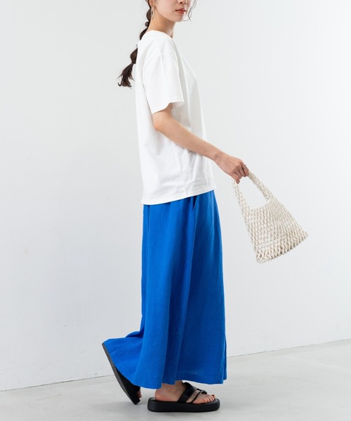 refinedworks（リファインドワークス）の「【refinedworks】フロント プリント デザイン が 可愛い Tシャツ（Tシャツ/カットソー・レディース・アイボリー/グリーン・FREE）」の16枚目の写真