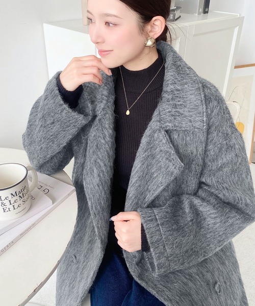 【美品】エムズグレーシー♡スタンドカラー　へプラムショートジャケット　42 美品】エムズグレーシー♡スタンドカラー へプラムショートジャケット