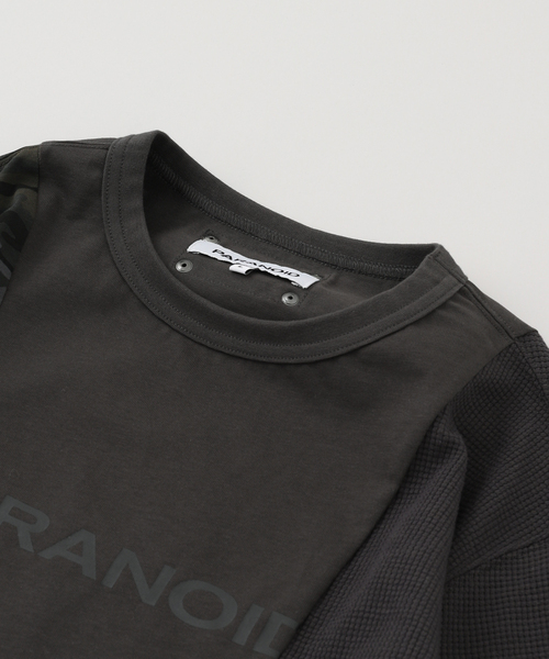 PARANOID（パラノイド）の「【PARANOID / パラノイド】ドッキング ロング Tシャツ（Tシャツ/カットソー・メンズ・カーキ/ブラック・LARGE/MEDIUM/SMALL）」の11枚目の写真