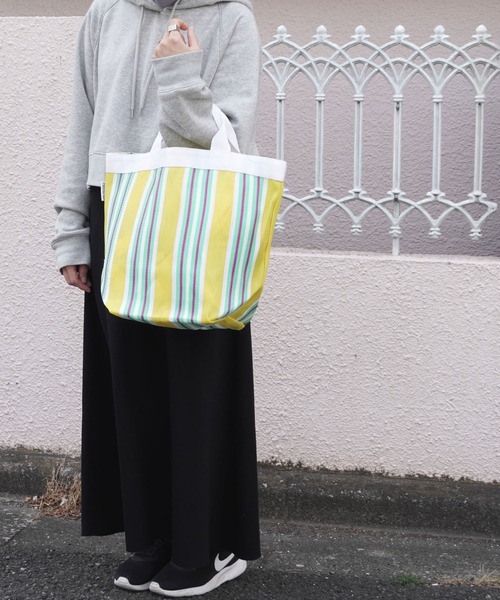 GLOBAL FORME CONCRETE（グローバルフォルムコンクリート）の「【AND PACKABLE】TB HARA1　HDPE　トートバッグ（トートバッグ・レディース・オレンジ/パープル/ブルー/イエロー・L）」の22枚目の写真