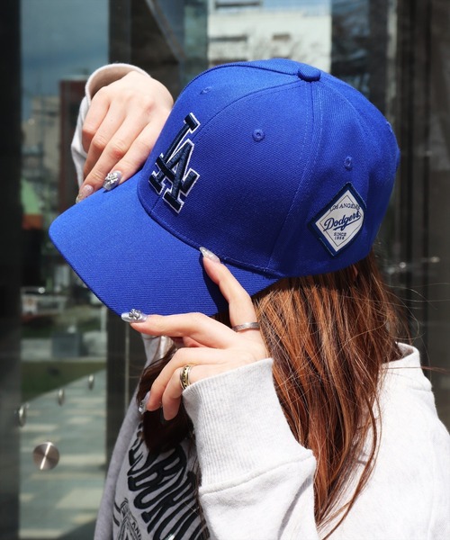 MLB Korea（エムエルビーコリア）の「(GKT)【MLB】Korea ダイヤモンド ロゴ メジャーリーグ キャップ（キャップ・レディース・ホワイト×ピンク/ブラック×ピンク/グレー/ブルー/ブラック×ホワイト/ブラック×ゴールド/ブラック×ベージュ/ベージュ・FREE）」の8枚目の写真