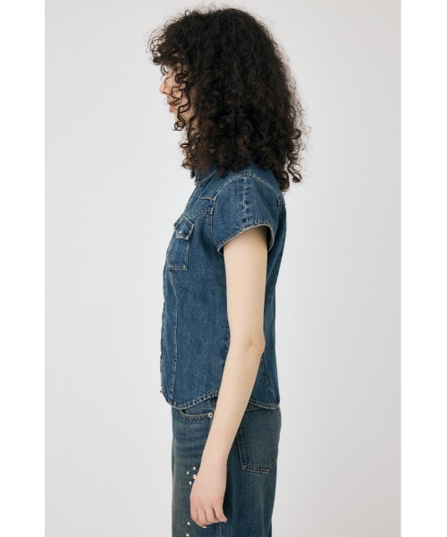 セール】【セットアップ対応】CAP SLEEVE DENIM シャツ（シャツ