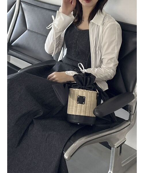 dazzlin リボンハンドルカゴバッグ dazzlin かごバッグ カゴバッグ リボンハンドルカゴバッグ