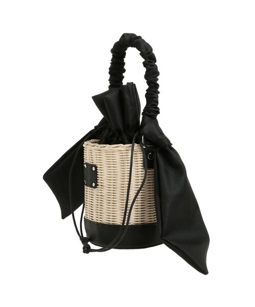 dazzlin リボンハンドルカゴバッグ セール】リボンハンドルカゴバッグ（かごバッグ）｜dazzlin