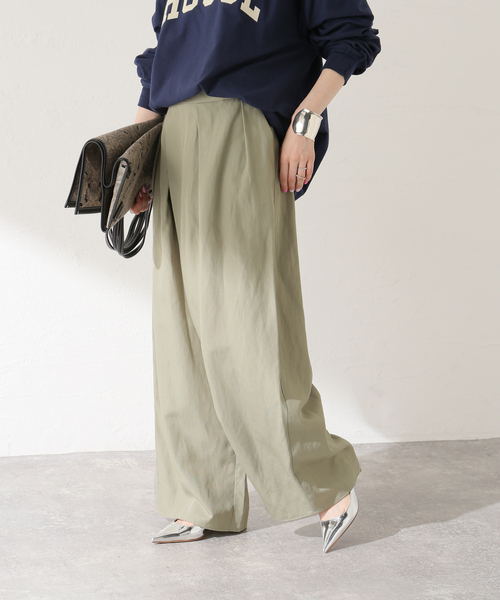 journal standard L'essage(ジャーナルスタンダードレサージュ)の「LIナチュラルタンブラーパンツ(その他パンツ・レディース・ブラック/カーキ/ベージュ・36/38)」の3枚目の写真