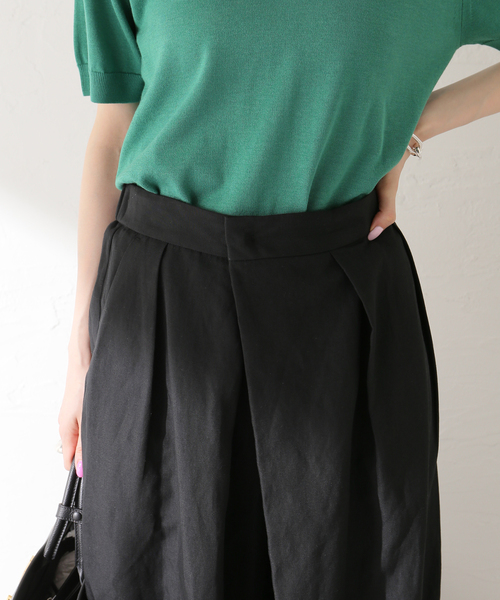 journal standard L'essage(ジャーナルスタンダードレサージュ)の「LIナチュラルタンブラーパンツ(その他パンツ・レディース・ブラック/カーキ/ベージュ・36/38)」の5枚目の写真
