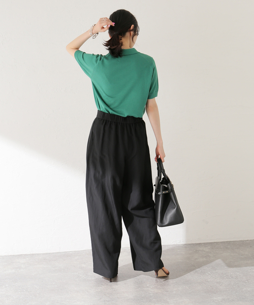 journal standard L'essage(ジャーナルスタンダードレサージュ)の「LIナチュラルタンブラーパンツ(その他パンツ・レディース・ブラック/カーキ/ベージュ・36/38)」の9枚目の写真