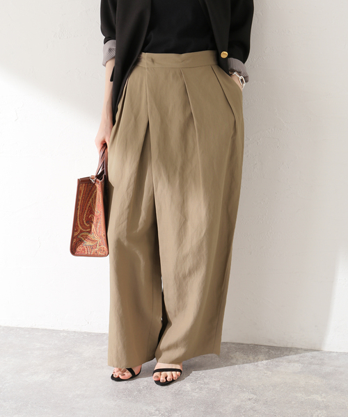 journal standard L'essage(ジャーナルスタンダードレサージュ)の「LIナチュラルタンブラーパンツ(その他パンツ・レディース・ブラック/カーキ/ベージュ・36/38)」の12枚目の写真
