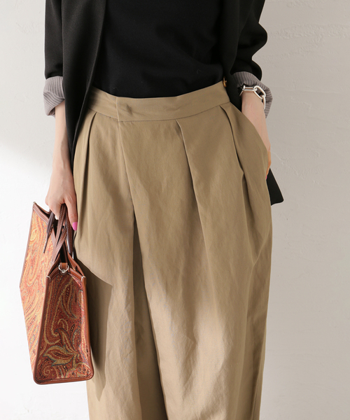 journal standard L'essage(ジャーナルスタンダードレサージュ)の「LIナチュラルタンブラーパンツ(その他パンツ・レディース・ブラック/カーキ/ベージュ・36/38)」の13枚目の写真