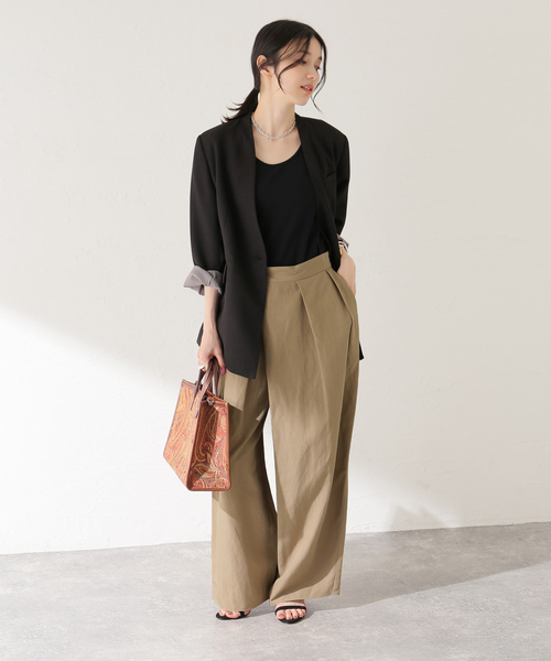 journal standard L'essage(ジャーナルスタンダードレサージュ)の「LIナチュラルタンブラーパンツ(その他パンツ・レディース・ブラック/カーキ/ベージュ・36/38)」の15枚目の写真