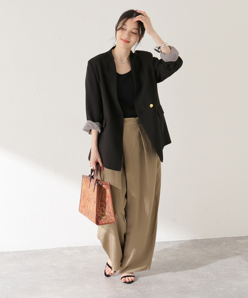 journal standard L'essage(ジャーナルスタンダードレサージュ)の「LIナチュラルタンブラーパンツ(その他パンツ・レディース・ブラック/カーキ/ベージュ・36/38)」の16枚目の写真