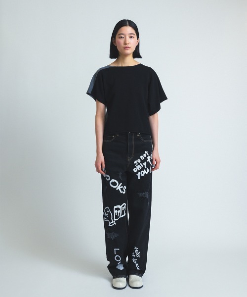 soduk（スドーク）の「t-knit（ニット/セーター・レディース・ピンク/ブラック/ブルー・ONE SIZE）」の7枚目の写真