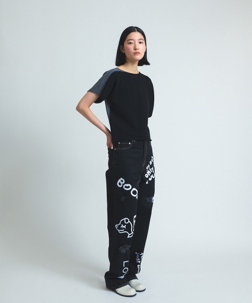 soduk（スドーク）の「t-knit（ニット/セーター・レディース・ピンク/ブラック/ブルー・ONE SIZE）」の8枚目の写真