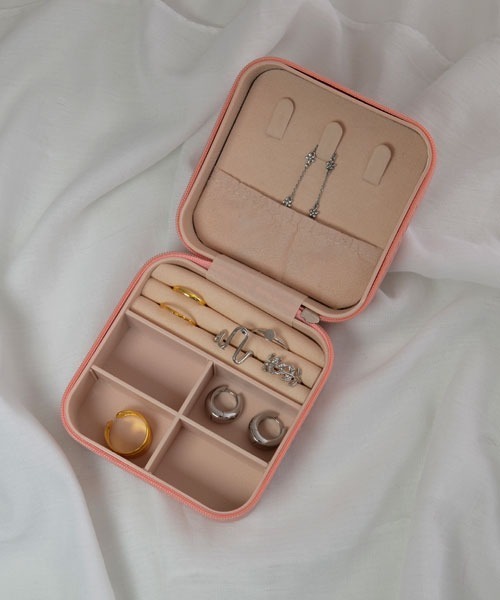 セール】【resonance】ツイードデザイン アクセサリーケース