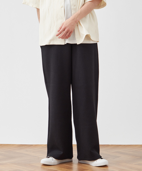 B.C STOCK（ベーセーストック）の「【Deux Allures/ドゥ アリュール】オニカルゼワイドパンツ（スラックス・メンズ・ホワイト/ブラック・LARGE/MEDIUM）」の21枚目の写真