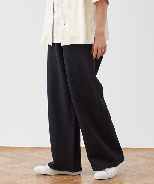 B.C STOCK（ベーセーストック）の「【Deux Allures/ドゥ アリュール】オニカルゼワイドパンツ（スラックス・メンズ・ホワイト/ブラック・LARGE/MEDIUM）」の20枚目の写真