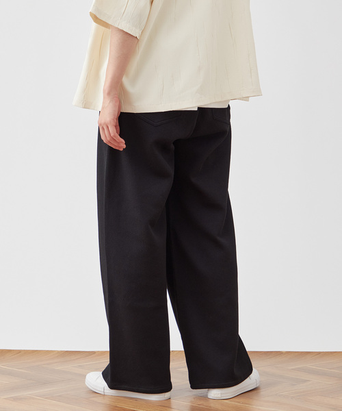 B.C STOCK（ベーセーストック）の「【Deux Allures/ドゥ アリュール】オニカルゼワイドパンツ（スラックス・メンズ・ホワイト/ブラック・LARGE/MEDIUM）」の19枚目の写真