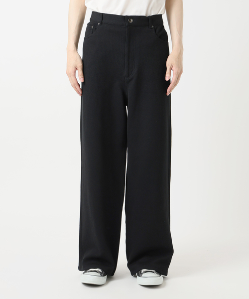 B.C STOCK（ベーセーストック）の「【Deux Allures/ドゥ アリュール】オニカルゼワイドパンツ（スラックス・メンズ・ホワイト/ブラック・LARGE/MEDIUM）」の14枚目の写真