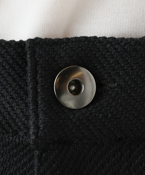 B.C STOCK（ベーセーストック）の「【Deux Allures/ドゥ アリュール】オニカルゼワイドパンツ（スラックス・メンズ・ホワイト/ブラック・LARGE/MEDIUM）」の9枚目の写真