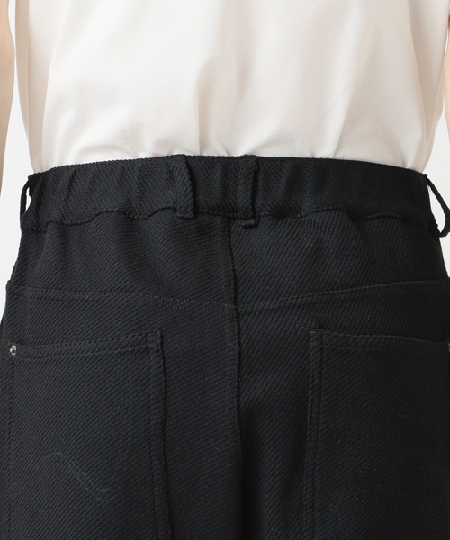 B.C STOCK（ベーセーストック）の「【Deux Allures/ドゥ アリュール】オニカルゼワイドパンツ（スラックス・メンズ・ホワイト/ブラック・LARGE/MEDIUM）」の6枚目の写真