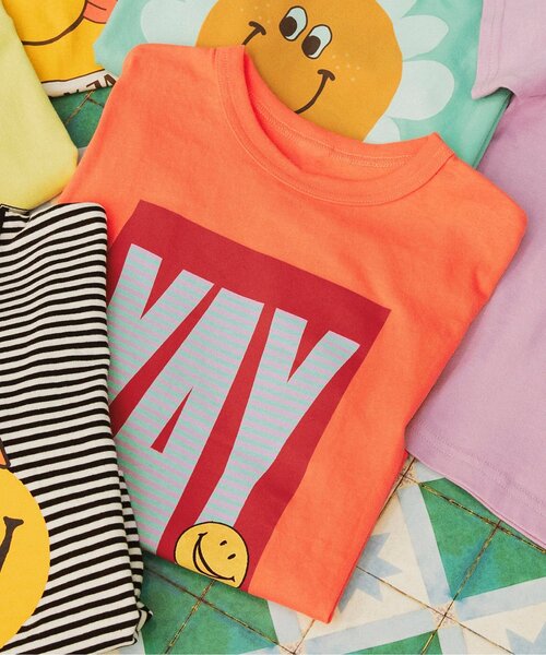 BREEZE（ブリーズ）の「【リンク/ジュニア対応】FOスマイルロゴ半袖Tシャツ（Tシャツ/カットソー・キッズ・その他2/ミント/オレンジ/パープル/レモンイエロー/アイボリー・80/90/130/140/100/110/120/150）」の6枚目の写真