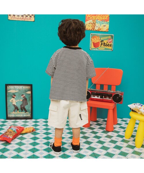 BREEZE（ブリーズ）の「【リンク/ジュニア対応】FOスマイルロゴ半袖Tシャツ（Tシャツ/カットソー・キッズ・その他2/ミント/オレンジ/パープル/レモンイエロー/アイボリー・80/90/130/140/100/110/120/150）」の14枚目の写真