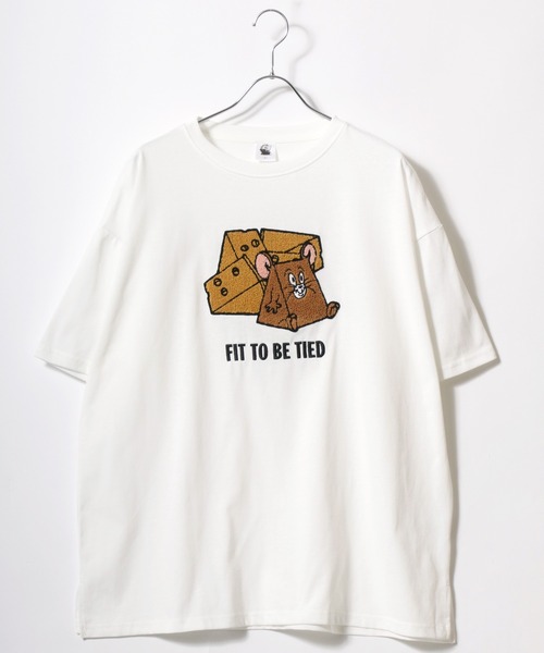 Tom&Jerry(トムアンドジェリー)の「Tom and Jerry/トムとジェリー オーバーサイズ ワンポイント フロント バック サガラ 刺繍 半袖Tシャツ(Tシャツ/カットソー・レディース・ホワイト系その他/ライトグリーン/グレー系その他/ホワイト/ブラック系その他/パープル/スミクロ/ベージュ/アッシュグレー/イエロー/ミント/ブルー系その他・M/L)」の13枚目の写真