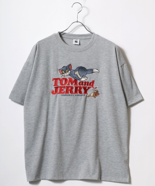 Tom&Jerry(トムアンドジェリー)の「Tom and Jerry/トムとジェリー オーバーサイズ ワンポイント フロント バック サガラ 刺繍 半袖Tシャツ(Tシャツ/カットソー・レディース・ホワイト系その他/ライトグリーン/グレー系その他/ホワイト/ブラック系その他/パープル/スミクロ/ベージュ/アッシュグレー/イエロー/ミント/ブルー系その他・M/L)」の18枚目の写真
