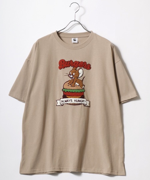 Tom&Jerry(トムアンドジェリー)の「Tom and Jerry/トムとジェリー オーバーサイズ ワンポイント フロント バック サガラ 刺繍 半袖Tシャツ(Tシャツ/カットソー・レディース・ホワイト系その他/ライトグリーン/グレー系その他/ホワイト/ブラック系その他/パープル/スミクロ/ベージュ/アッシュグレー/イエロー/ミント/ブルー系その他・M/L)」の20枚目の写真