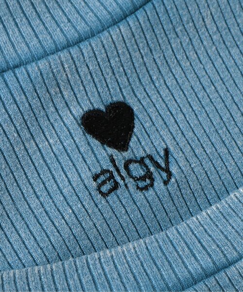 algy（アルジー）の「ピグメント肩あきリブ半袖T（Tシャツ/カットソー・キッズ・ブラック/サックスブルー/ブラウン・XX-SMALL/X-SMALL/MEDIUM/SMALL）」の11枚目の写真