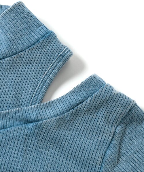 algy（アルジー）の「ピグメント肩あきリブ半袖T（Tシャツ/カットソー・キッズ・ブラック/サックスブルー/ブラウン・XX-SMALL/X-SMALL/MEDIUM/SMALL）」の10枚目の写真