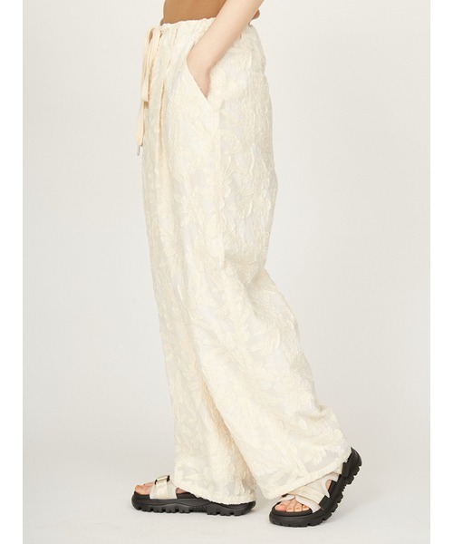 emmi（エミ）の「ウエストギャザーワイドパンツ（その他パンツ・レディース・ブルー/アイボリー/インディゴブルー・0/1）」の6枚目の写真