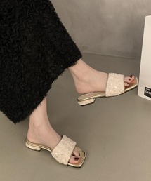 ローヒール ミュールサンダル」に該当するファッション通販