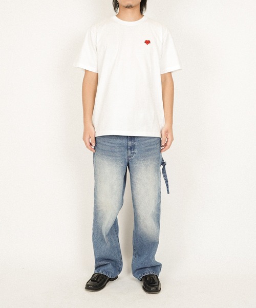 #Re:room（リルーム）の「ハートアイコンTシャツ（Tシャツ/カットソー・メンズ・ホワイト・S-M）」の6枚目の写真