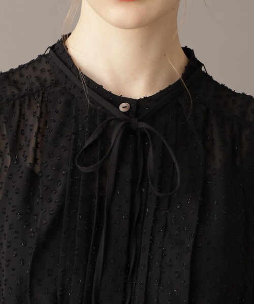 DRESSTERIOR（ドレステリア）の「【きれいめ/ドット柄】シアードットフリルスリーブワンピ（ワンピース・レディース・ブラック・34/36/38）」の14枚目の写真